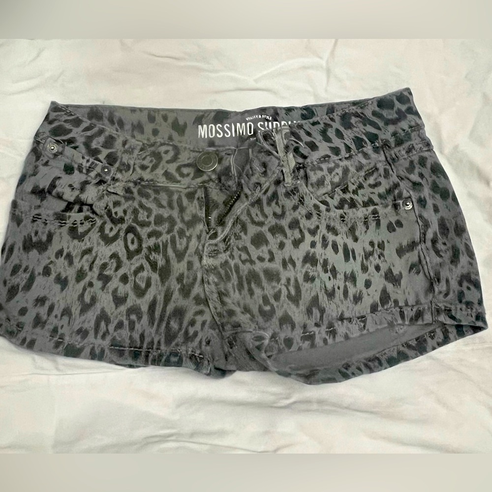 3/$25 Animal Print Denim Shorts